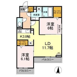 蟹江駅 徒歩15分 2階の物件間取画像